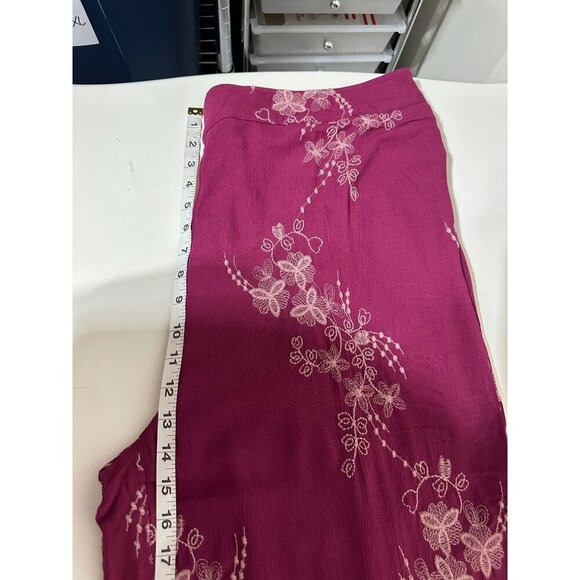 Indigo Thread CO. Women's Wide Leg Embroidered Pants size XL NWOT - Picture 6 of 8